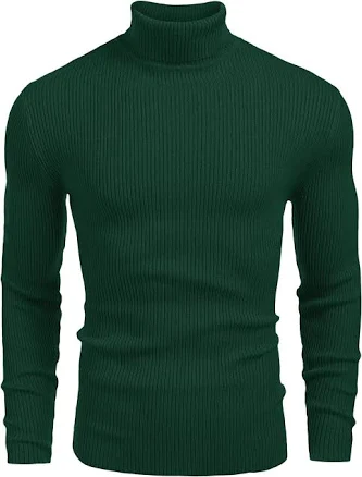 High-end Ribbed Slim Fit Turtleneck Sweater