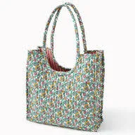 Quilted Tote Bag with Coin Purse