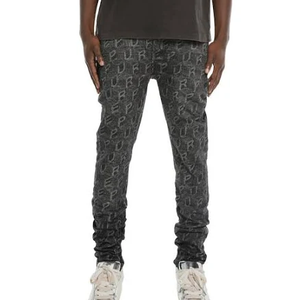 PURPLE BRAND Men's P001 Monogram Skinny Jeans