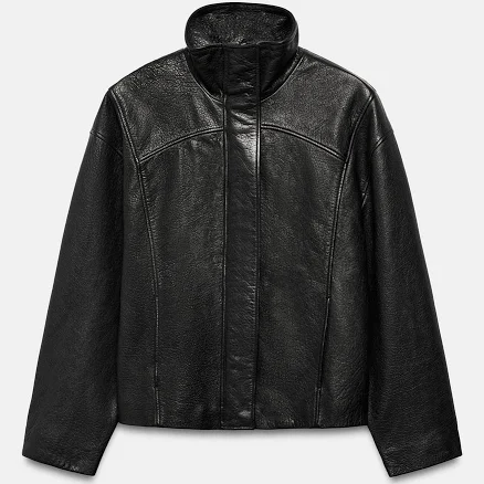 Zara Oversized Leather Jacket