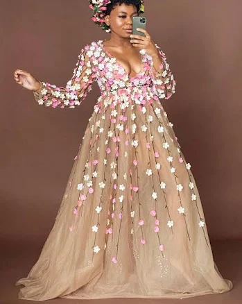 Custom Made Blossom Garden Dress