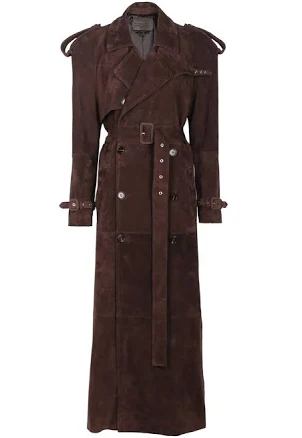 Bb Suede Leather Trench