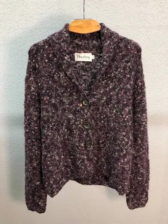 Harley Of Scotland Womens Wool Cardigan Sweater Large