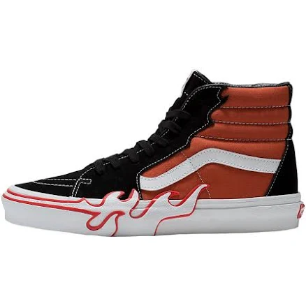 Vans Mens Sk8-Hi Flame Suede Shoes