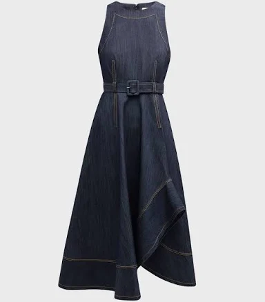 Cinq A Sept Women's Zelda Belted Denim Midi Dress