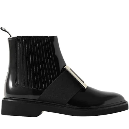 Roger Vivier Women's Viv Rangers Leather Chelsea Boots