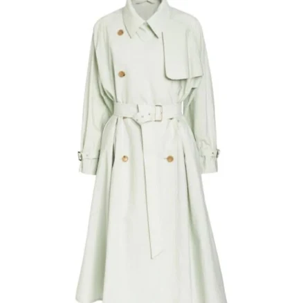 Max Mara Falster Cotton-blend Trench Coat IT44(US10)$2,190 - New Women | Color: White | Size: M