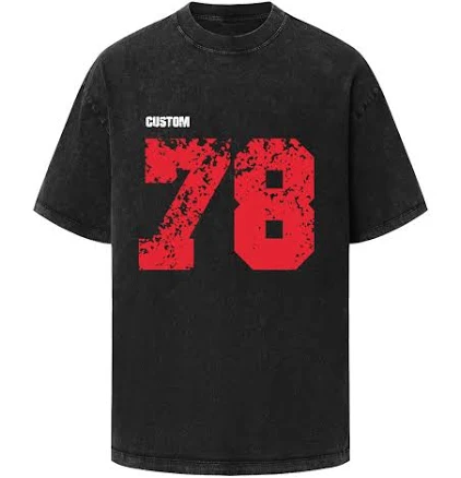 Custom Jersey Numbers Oversized T-Shirt