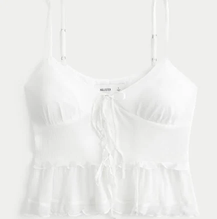 Hollister Women's Chiffon Ruffle Cami