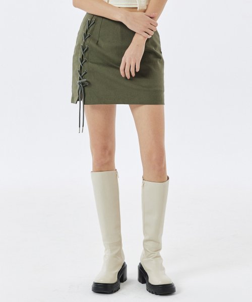 Nelly Lace-Up Skirt Pants