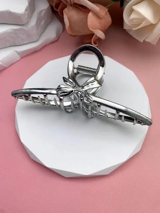 Vintage Bow Metal Ribbon Hair Claw