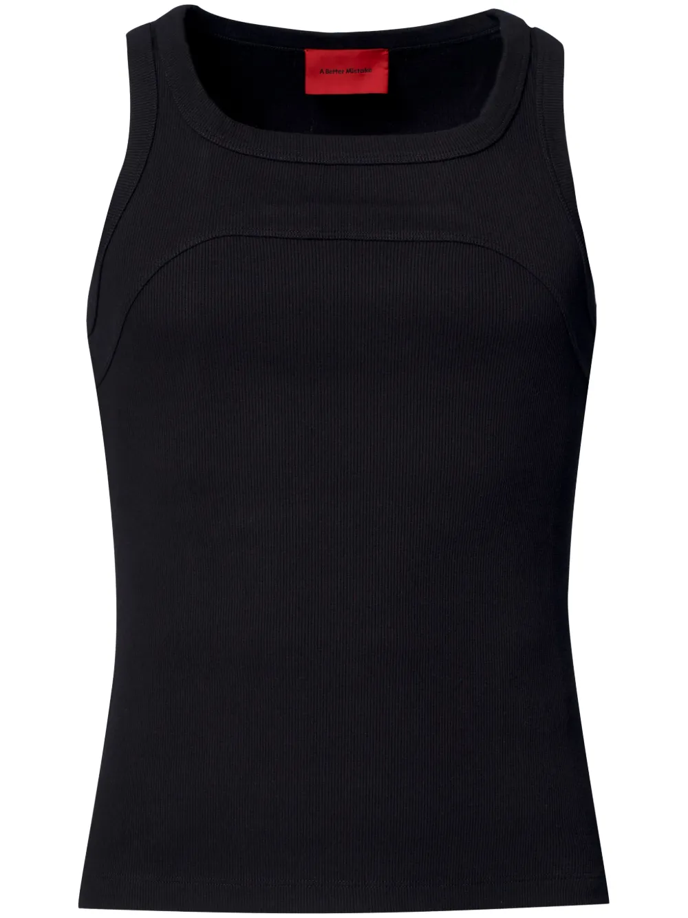 Exposed Ribbed Tank Top