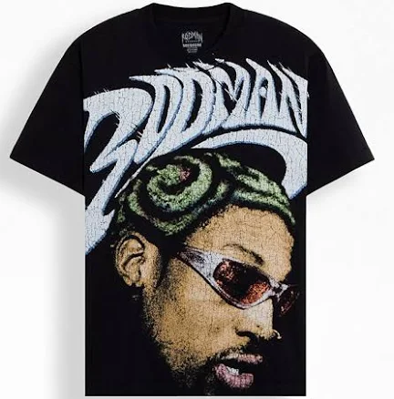 RODMAN BRAND Men's Tribal Head Oversized T-Shirt
