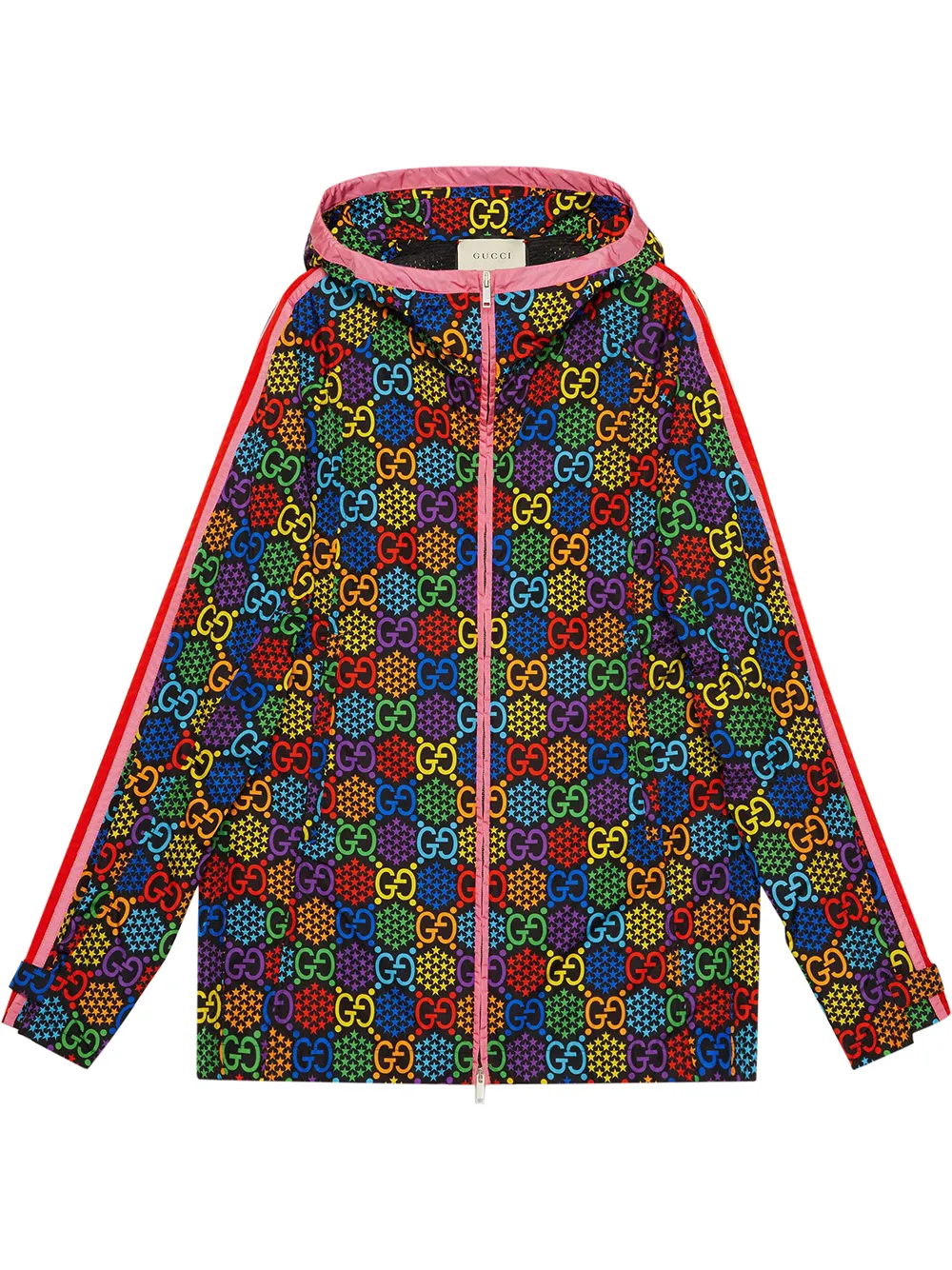 GG Psychedelic Print Hooded Jacket