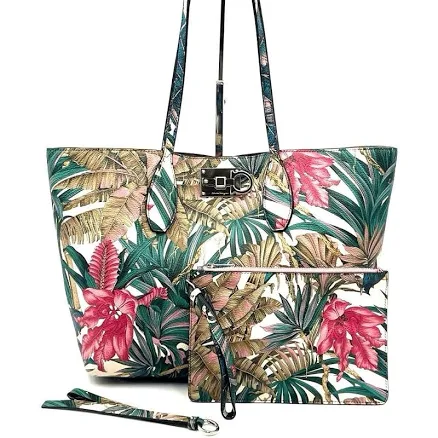 Salvatore Ferragamo Women's Studio Print Leather Tote