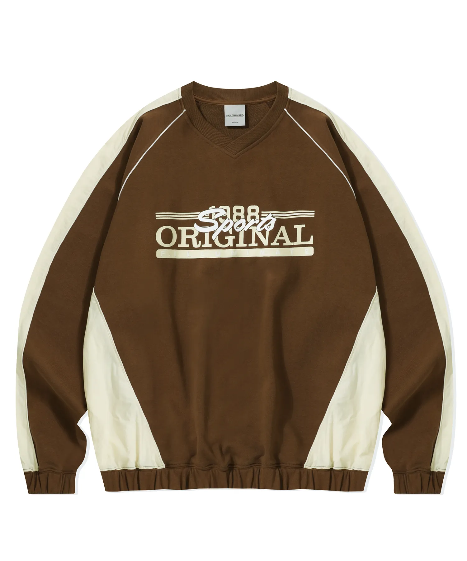 Sports Block Sweatshirt - Brown