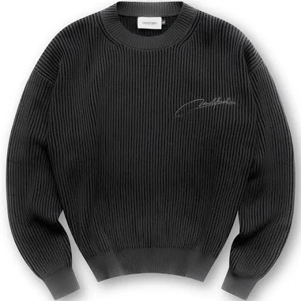 Dual Tone Rib Knit Sweater