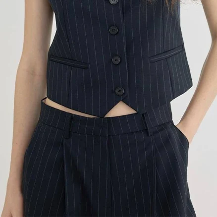 Q’SRB Striped Wool Vest