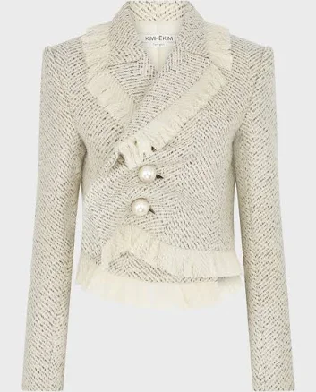 VENUS Cropped Jacket with Fringe