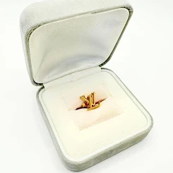 Louis Vuitton Lv Iconic Earrings M00610 Gold For Women Fully WearableLouis Vuitton Lv Iconic Earrings M00610 Gold For Women Fully Wearable