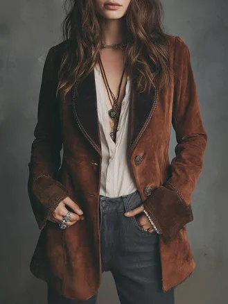 Retro Eco-Suede Jacket