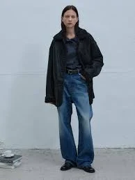 Reversible Button Mustang Jacket (Black) M