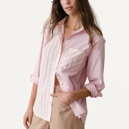 Marine Layer Women's Jane Relaxed Shirt Cali Poplin