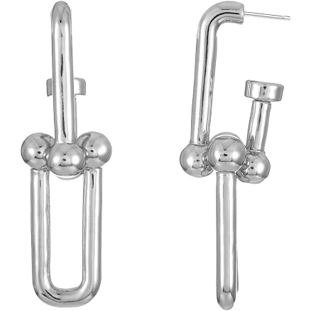 Time and Tru Women's Link Earrings