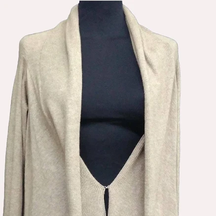 Asymmetric Cashmere Cardigan