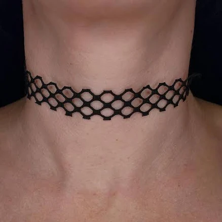 Handmade Stretch Mesh Choker Necklace