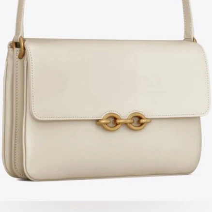 Saint Laurent Le Maillon Leather Shoulder Bag