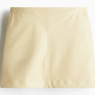 H&M Light Blue A-Line Mini Skirt
