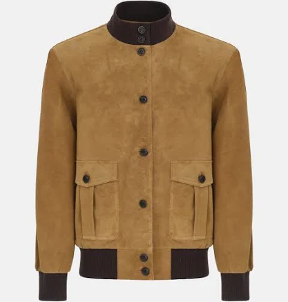 Suede Blouson Jacket