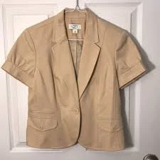 Short sleeve one button Loft blazer