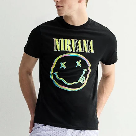 Vintage 90's Nirvana Smiley Face Graphic Tee