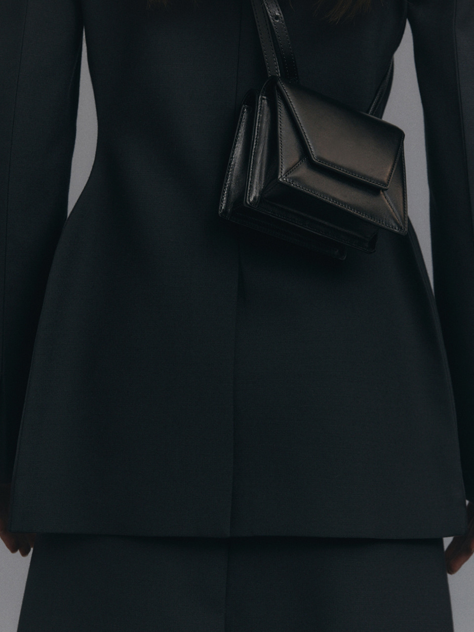 Double Envelope Leather Bag