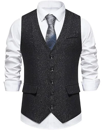Men's Single Breasted Business Vest