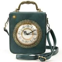 Vintage Clock Rectangle Shoulder Bag