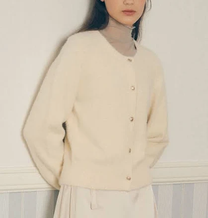 HAIRY CARDIGAN IVORY