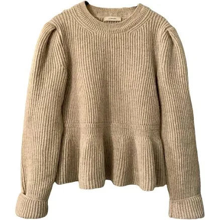 Lemaire Beige Wool Peplum Sweater Size S