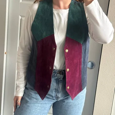 Abbconnolly's Colorblock Suede Vest