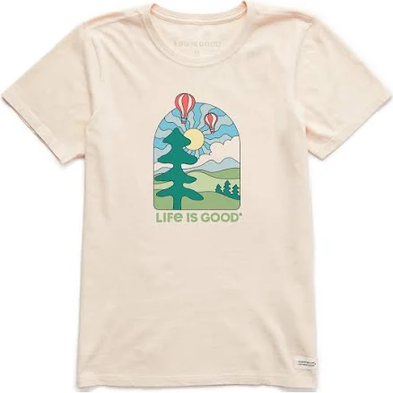 Life Is Good Women's Hot Air Balloons T-Shirt