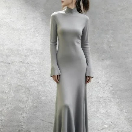 Soft Relaxed Wool Cape Set