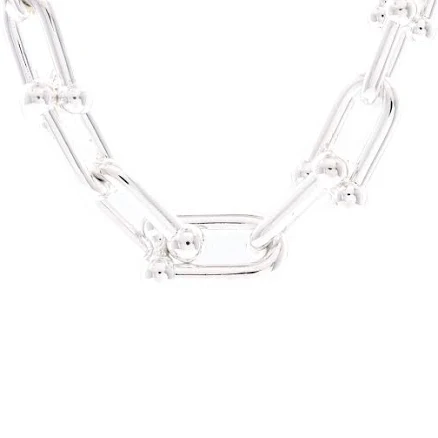 Tiffany HardWear Graduated Link Necklace Silver