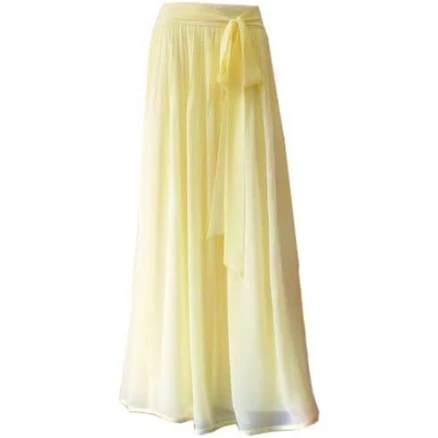 Floor Length Chiffon Maxi Skirt