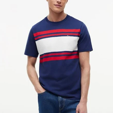 Tommy Hilfiger Men's Block Stripe T-Shirt