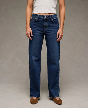 AE Women's High-Waisted Stovepipe Jeans