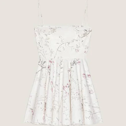 Givenchy Women's Sliced Poplin Mini Dress in Floral Print