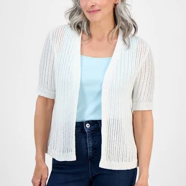Style & Co. Women's Petite Summer Cotton Cardigan