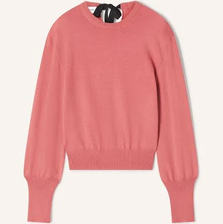 Lanvin Women's Wool Sweater with Grosgrain Detail